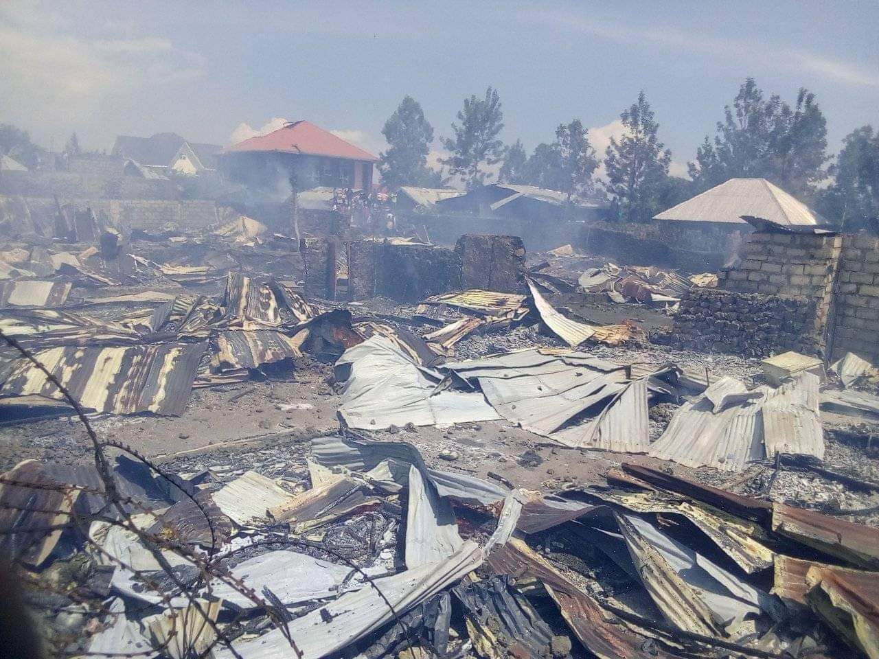 incendie - kyeshero - Mikeno-Mabanga-enfants-Goma -Kasika. Himbi- Incendie - Mugunga