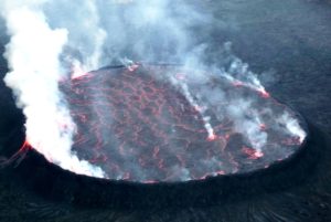 volcanologie - lave-OVG volcan Nyiragongo